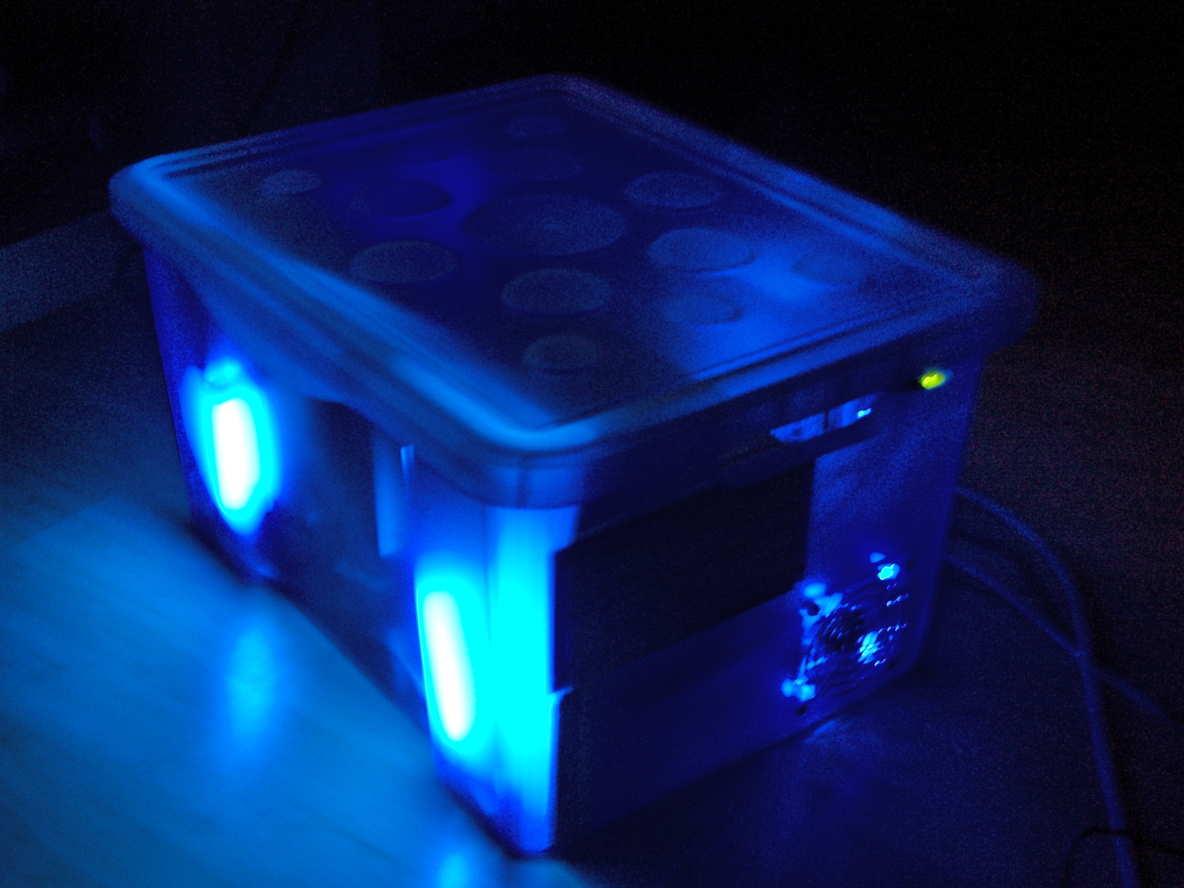 Glowing PC other side